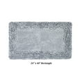 thumbnail image 1 of Better Trends 24" x 40" Premium Bathroom Rug 100% Cotton, Ultra Soft Bath Mat, Water Absorbent, Non-Slip Ruffle Border (Silver) Shaggy Border Collection, 1 of 5