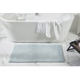 thumbnail image 1 of Better Trends 24" x 40" Premium Bathroom Rugs 100% Cotton Soft Reversible Tufted Bath Mat Water Absorbent Bath Rug Ideal for Bathroom Shower and Tub Use (Blue) Edge Collection, 1 of 6