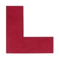 thumbnail image 1 of Better Trends 24"x 72" L-Shape Rug 100% Polypropylene Durable & Stain Resistant Reversible Indoor Area Utility Rug (Burgundy Solid) Alpine Solid Collection, 1 of 6