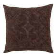 thumbnail image 1 of Better Trends 26"x 26" Euro Pillow Sham 100% Cotton Pillow Cover Medallion Design Machine Washable (Chocolate) Ashton Collection, 1 of 5