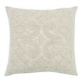 thumbnail image 1 of Better Trends 26"x 26" Euro Pillow Sham 100% Cotton Pillow Cover Medallion Design Machine Washable (Ivory) Ashton Collection, 1 of 3