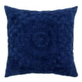 thumbnail image 1 of Better Trends 26"x 26" Euro Pillow Sham 100% Cotton Pillow Cover Medallion Design Machine Washable (Navy) Rio Collection, 1 of 4