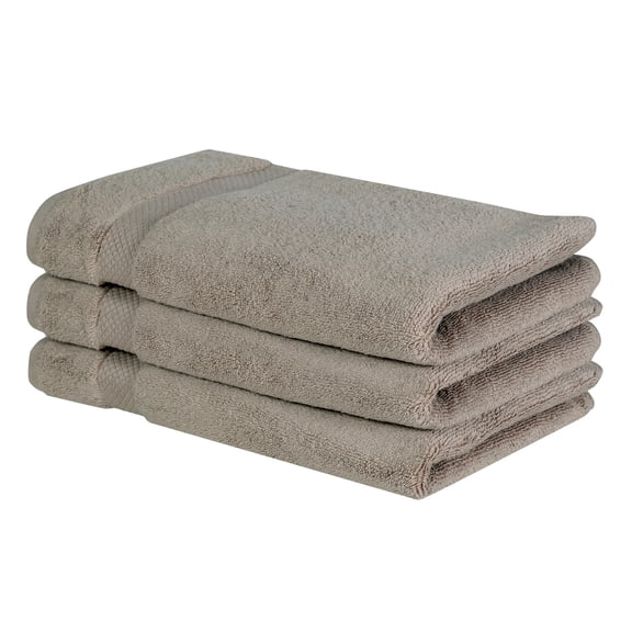 Better Trends 3 Pack Beige Hand Towels Sets 100% Ring Spun Cotton Lightweight, Super Absorbent, 16" x 26" Perfect for Bathroom, Gym, Shower, Hotel, and Spa Splash Collection