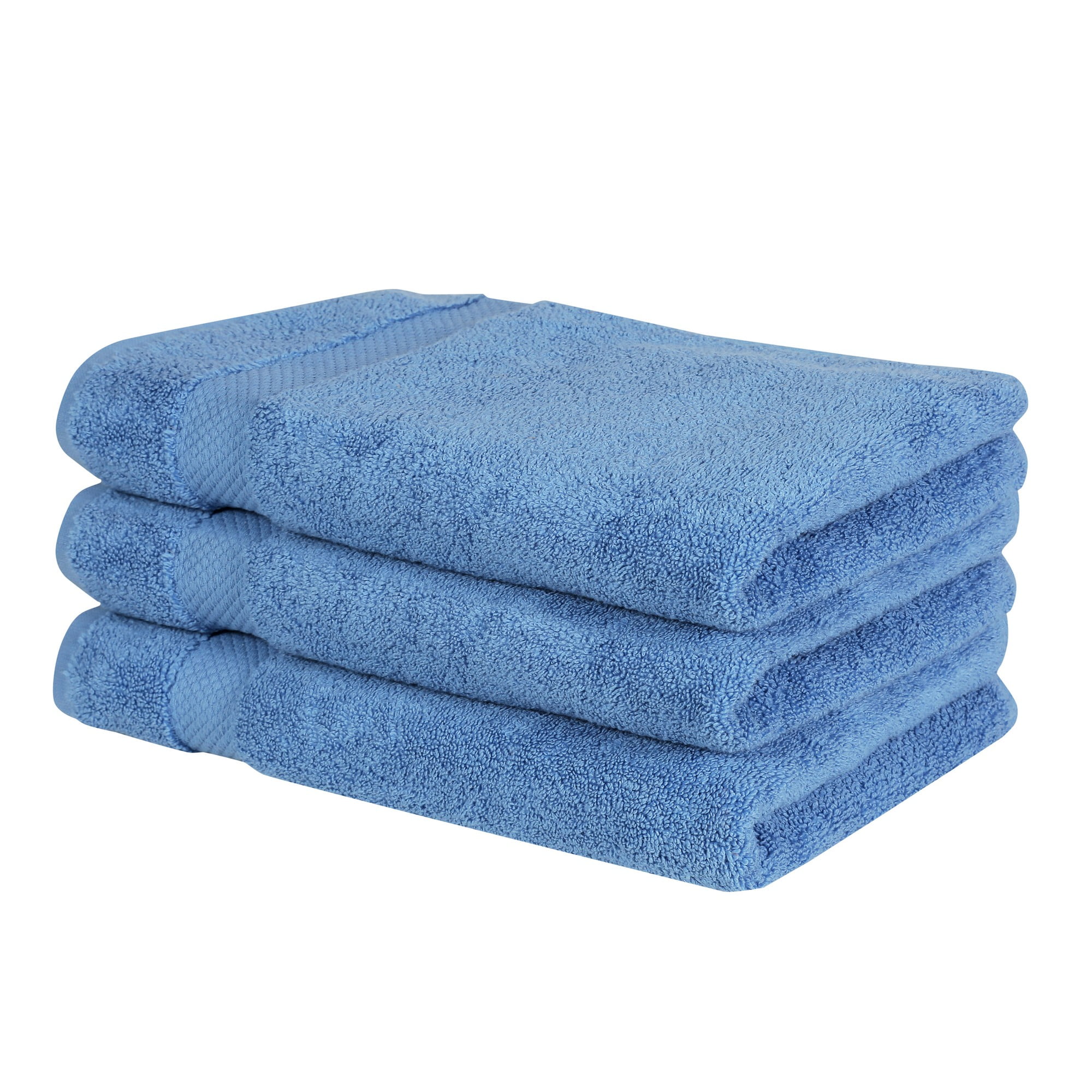 Better Trends 3 Pack Hand Towels Sets (16" x 26") 100% Ring Spun Cotton, Ultra Soft and Highly Absorbent 550 GSM Towels Sets for Bathroom, Gym, Shower, Hotel, and Spa, Dark Blue Splash Collection