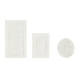 thumbnail image 1 of Better Trends 3 Piece Bath Rugs Set 100% Cotton Soft Water Absorbent Reversible Machine Washable Lid Cover, U-Shape Toilet Rug for Bathroom Floor Decor Seat Cover Ivory Lux Collection, 1 of 4