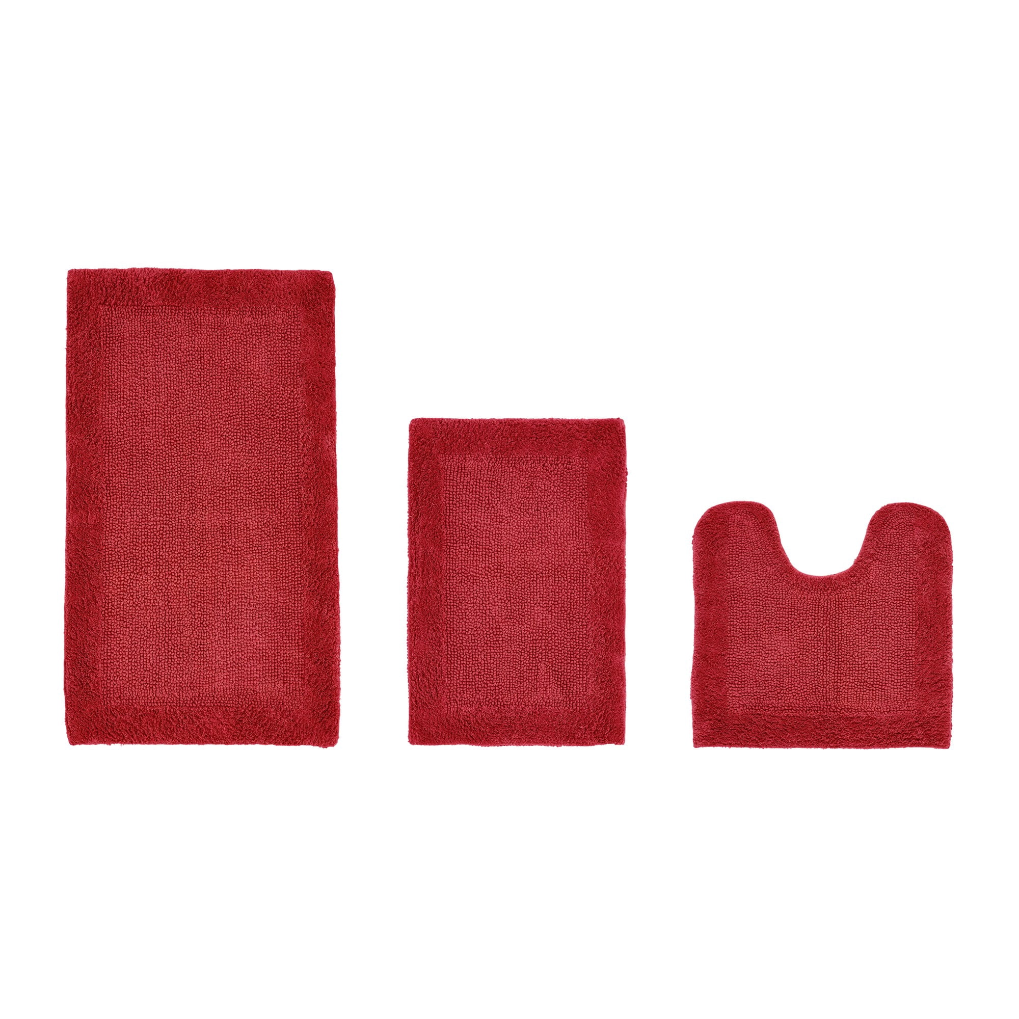 Better Trends 3 Piece Premium Bathroom Rug Set 100% Cotton Soft Tufted ...