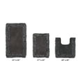 thumbnail image 1 of Better Trends 3 Piece Bathroom Rug Set 100% Cotton, Extra Soft, Water Absorbent & Non Slip Bath Mat, Ruffle Border, (Gray) Shaggy Border Collection, 1 of 5