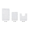 thumbnail image 1 of Better Trends 3 Piece Bathroom Rug Set 100% Cotton, Extra Soft, Water Absorbent & Non Slip Bath Mat, Ruffle Border, (White) Shaggy Border Collection, 1 of 5