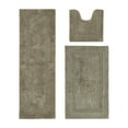 thumbnail image 1 of Better Trends 3 Piece Bathroom Rugs Set 100% Cotton Soft Bath Rug Water Absorbent, Reversible, Machine Washable for Bathroom Decor Toilet Base Contour, Luxury Runner Mat Beige Lux Collection, 1 of 4