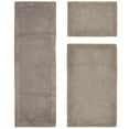 thumbnail image 1 of Better Trends 3 Piece Premium Bathroom Rug Set 100% Cotton Soft Tufted Bath Mat Water absorbent Reversible Bath Rug Perfect for Bathroom, Shower and Bathtub Use, Beige - Edge Collection, 1 of 4