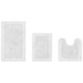 thumbnail image 1 of Better Trends Edge White 100% Cotton 3 Piece Bath Rug Set, 17" x 24" | 20" x 20" | 21" x 34", 1 of 5