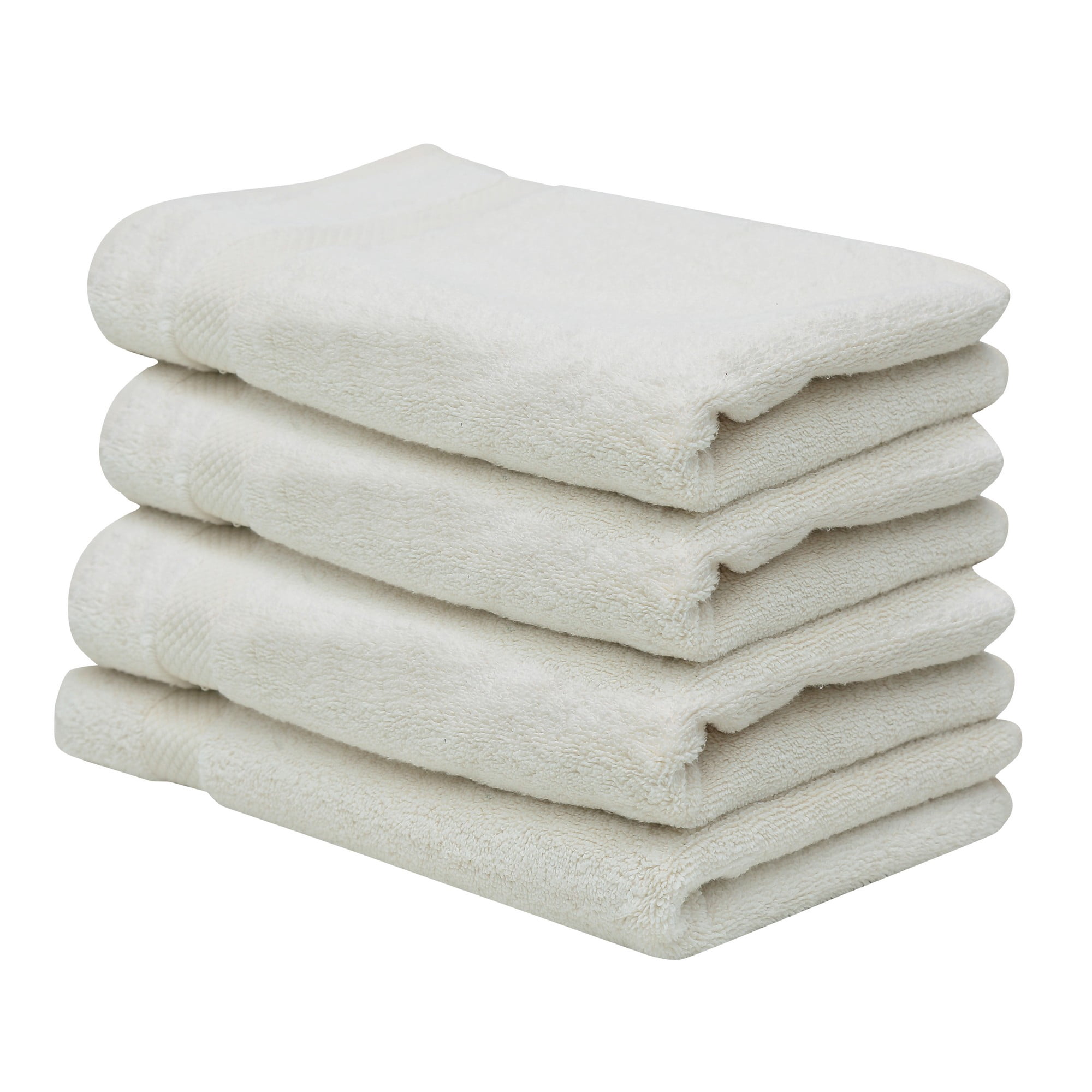 Better Trends 4 Pack Hand Towels Sets (16" x 26") 100% Ring Spun Cotton, Ultra Soft and Highly Absorbent 550 GSM Towels Set for Bathroom, Gym, Shower, Hotel, and Spa, Ivory Splash Collection