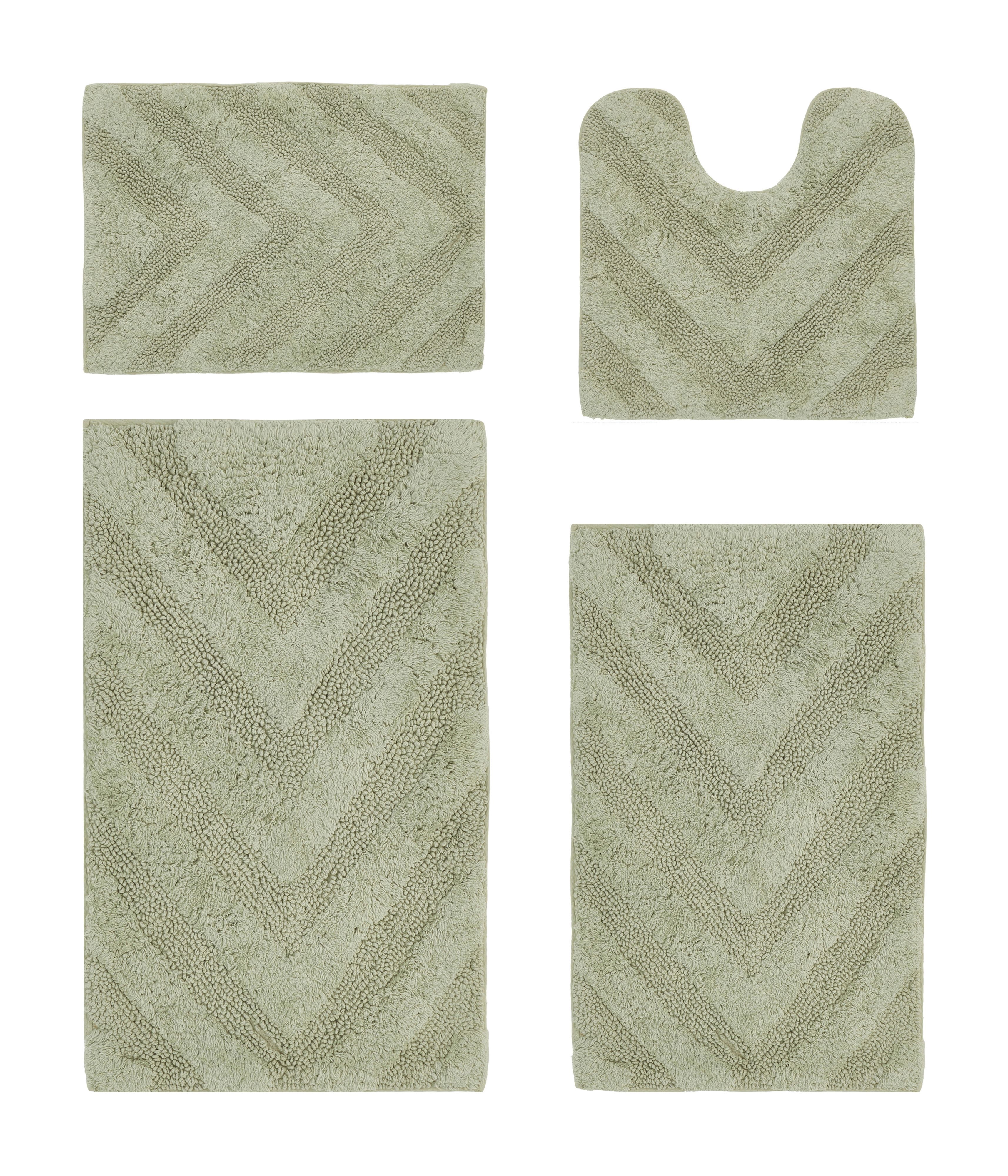 Water Absorbent Machine Better Trends 4 Piece Bath Rugs Set 100% Cotton Bathroom Rug Soft ...