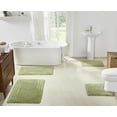 thumbnail image 1 of Better Trends 4 Piece Bathroom Rug Set 100% Cotton, Extra Soft Tufted Bath Mat, Water Absorbent & Reversible Mat, Sage Lilly Crochet Collection, 1 of 9