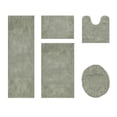 thumbnail image 1 of Better Trends 5 Piece Bathroom Rug Set, 100% Cotton, Extra Soft Tufted Bath Mat, Water Absorbent & Non Slip Bath Rug, (Dark Sage) Granada Collection, 1 of 10
