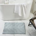 thumbnail image 1 of Better Trends 5 Piece Bathroom Rug Set 100% Cotton Extra Soft Tufted Bath Rug Water Absorbent Non-Slip Bath Mat Machine Washable (Blue) Hugo Collection, 1 of 9