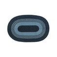 thumbnail image 1 of Better Trends 60"x 96" Oval Rug 100% Polypropylene Durable & Stain Resistant Reversible Indoor Area Utility Rug (Navy Stripe) Alpine Stripe Collection, 1 of 5