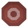 thumbnail image 1 of Better Trends Alpine Braid Collection is Durable & Stain Resistant Reversible Indoor Area Utility Rug 100% Polypropylene in Vibrant Colors, 96" Octagonal, Burgundy Stripe, 1 of 6