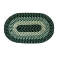 thumbnail image 1 of Better Trends 7.3' x 9.3' Oval Braided Rug 100% Polypropylene Durable & Stain Resistant Reversible Indoor Area Utility Rug Alpine Stripe Collection - (Hunter Stripe), 1 of 5