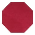 thumbnail image 1 of Better Trends 96" Octagonal Oval Brided Rug 100% Polypropylene Durable & Stain Resistant Reversible Indoor Area Utility Rug (Burgundy Solid) Alpine Solid Collection, 1 of 4