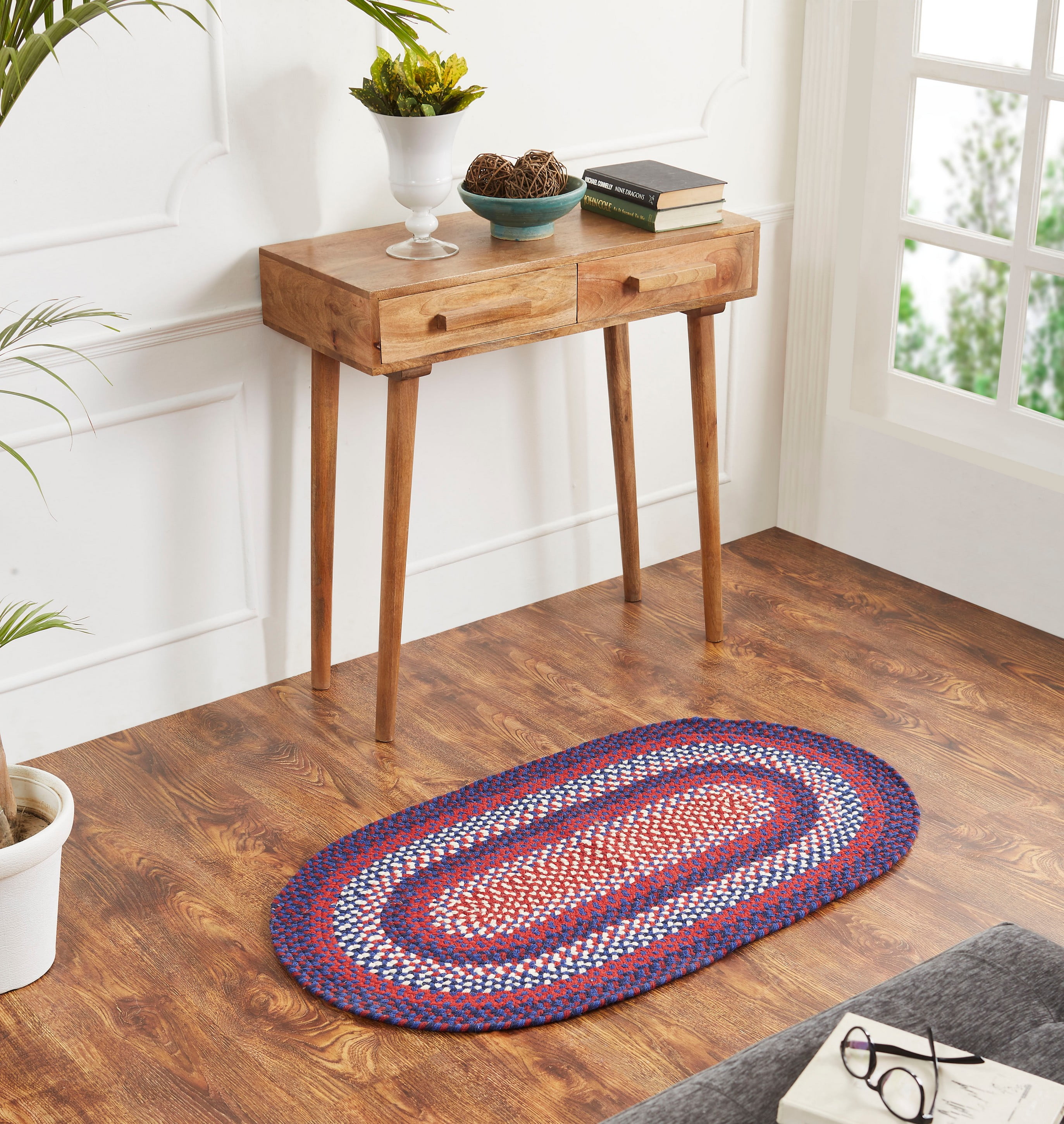 Better Trends Americana Braid Collection is Durable Mildew & Moisture Resistant Reversible