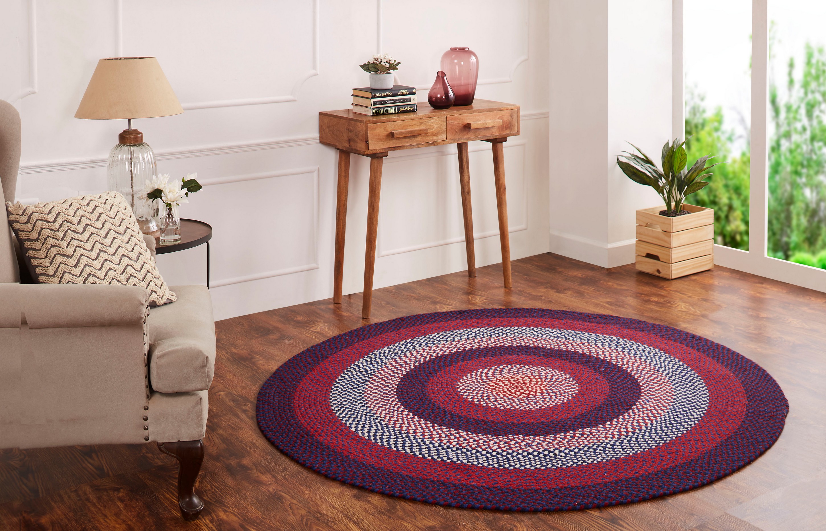 Better Trends Americana Braid Collection is Durable Mildew & Moisture Resistant Reversible