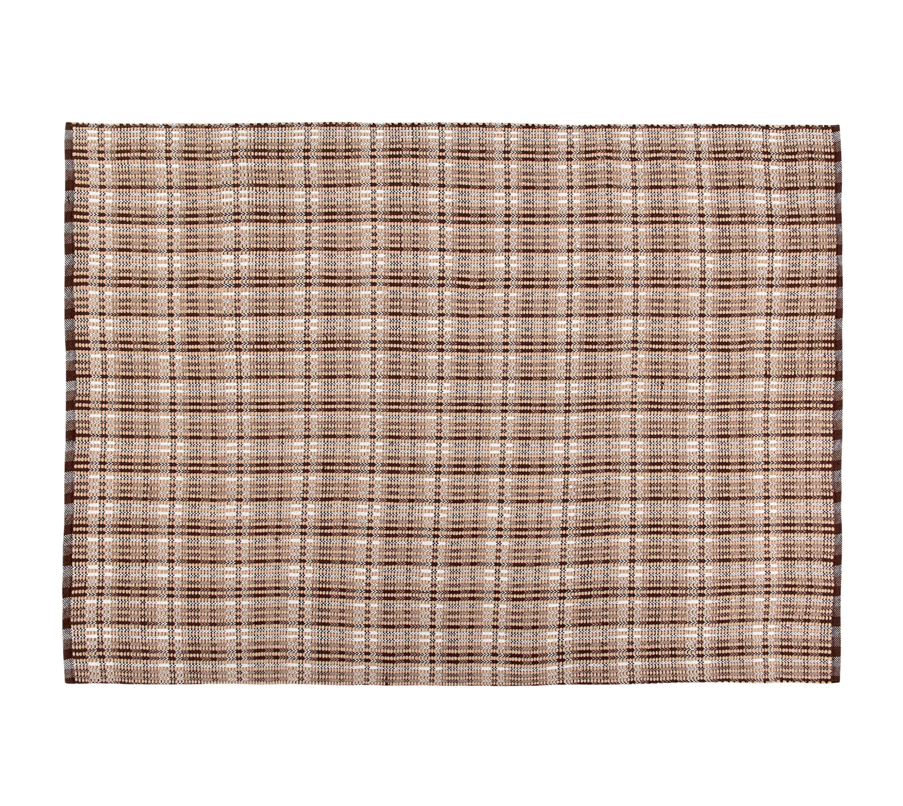 Chocolate Check Rug Better Trends Ascot Collection Indoor/Outdoor Checkerboard Area Rug ...
