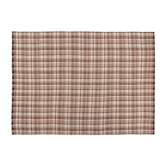 Better Trends Ascot Indoor/Outdoor Checkerboard Area Rug 48" x 72" Rectangle Chocolate