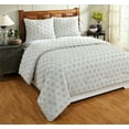 thumbnail image 1 of Better Trends Chenille Comforter Set Twin Size 2 Piece 100% Cotton Soft & Cozy All Season Bedding Athenia Collection Gray, 1 of 9