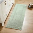 thumbnail image 1 of Better Trends 20" x 60" Premium Bathroom Runner Mat, 100% Cotton Tufted Bathroom Rug, Water Absorbent, Reversible Bath Mat Machine Washable (Dark Sage) Lux Collection, 1 of 6