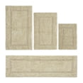 thumbnail image 1 of Better Trends Bath Rugs 4 Piece Set 100% Cotton Bathroom Rug Soft, Water Absorbent, Reversible, Machine Washable for Bathroom Decor Toilet Base Contour And, Bath Mat Sand Lux Collection, 1 of 4