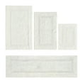 thumbnail image 1 of Better Trends Bath Rugs 4 Piece Set 100% Cotton Bathroom Rug Soft, Water Absorbent, Reversible, Machine Washable for Bathroom Decor Toilet Base Contour And, Bath Mat Ivory Lux Collection, 1 of 4
