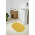 thumbnail image 1 of Better Trends 17" x 24" Oval Shape Bath Mat 100% Cotton Bathroom Rug Water Absorbent Bath Rug Machine Washable (Yellow) Lilly Crochet Collection, 1 of 6