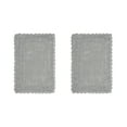 thumbnail image 1 of Better Trends 2 Piece Bathroom Rugs Set 100% Cotton, Soft Tufted Bath Mat, Water Absorbent & Reversible Bath Rug (Gray) Lilly Crochet Collection, 1 of 6