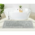 thumbnail image 1 of Better Trends 20" x 60" Bathroom Runner Mat, 100% Cotton, Crochet Bath Mat, Absorbent, Reversible, Machine Washable for Bathroom, Tub & Shower Use Gray - Lilly Crochet Collection, 1 of 6