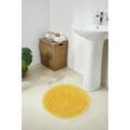 thumbnail image 1 of Better Trends Chic Round Bath Mat, 24" Diameter, 100% Cotton with Crochet Border, Water Absorbent, Ideal for Half Baths and Powder Rooms, Machine Washable, Yellow - Lilly Crochet Collection, 1 of 6