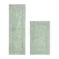 thumbnail image 1 of Better Trends Bathroom Rug 2 Piece 100% Cotton Soft Luxury Bath Rug Water Absorbent Reversible Machine Washable Runner Mat for Bathroom Bathtub Laundry Room 24”x40”|20”x60” Dark Sage Lux Collection, 1 of 4
