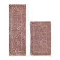 thumbnail image 1 of Better Trends Bathroom Rug 2 Piece Set 100% Cotton Soft Luxury Bath Rug Water Absorbent Reversible Machine Washable Runner Mat for Bathroom, Bathtub, Laundry Room 24”x40”|20”x60” Pink Lux Collection, 1 of 4