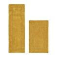 thumbnail image 1 of Better Trends Bathroom Rug 2 Piece Set 100% Cotton Soft Luxury Bath Rug Water Absorbent Reversible Machine Washable Runner Mat for Bathroom, Bathtub, Laundry Room Yellow Lux Collection, 1 of 4