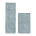 thumbnail image 1 of Better Trends Bathroom Rug 2 Piece Set 100% Cotton Soft Luxury Bath Rug Water Absorbent Reversible Machine Washable Runner Mat for Bathroom, Bathtub, Laundry Room 24”x40”|20”x60” Blue Lux Collection, 1 of 4