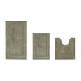 thumbnail image 1 of Better Trends Bathroom Rugs 3 Piece Set 100% Cotton Bath Rug Soft Water Absorbent Reversible, Machine Washable for Bathroom Decor U Shap Toilet Base Contour Mat Beige Lux Collection, 1 of 4