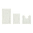 thumbnail image 1 of Better Trends Bathroom Rugs 3 Piece Set 100% Cotton Bath Rug Soft Water Absorbent Reversible, Machine Washable for Bathroom Decor U Shap Toilet Base Contour Mat Ivory Lux Collection, 1 of 4