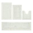 thumbnail image 1 of Better Trends Bathroom Rugs 4 Piece Set 100% Cotton Soft Bath Rug, Water Absorbent, Reversible, Machine Washable for Bathroom Decor Toilet Base Contour, Runner Rug Ivory Lux Collection, 1 of 4