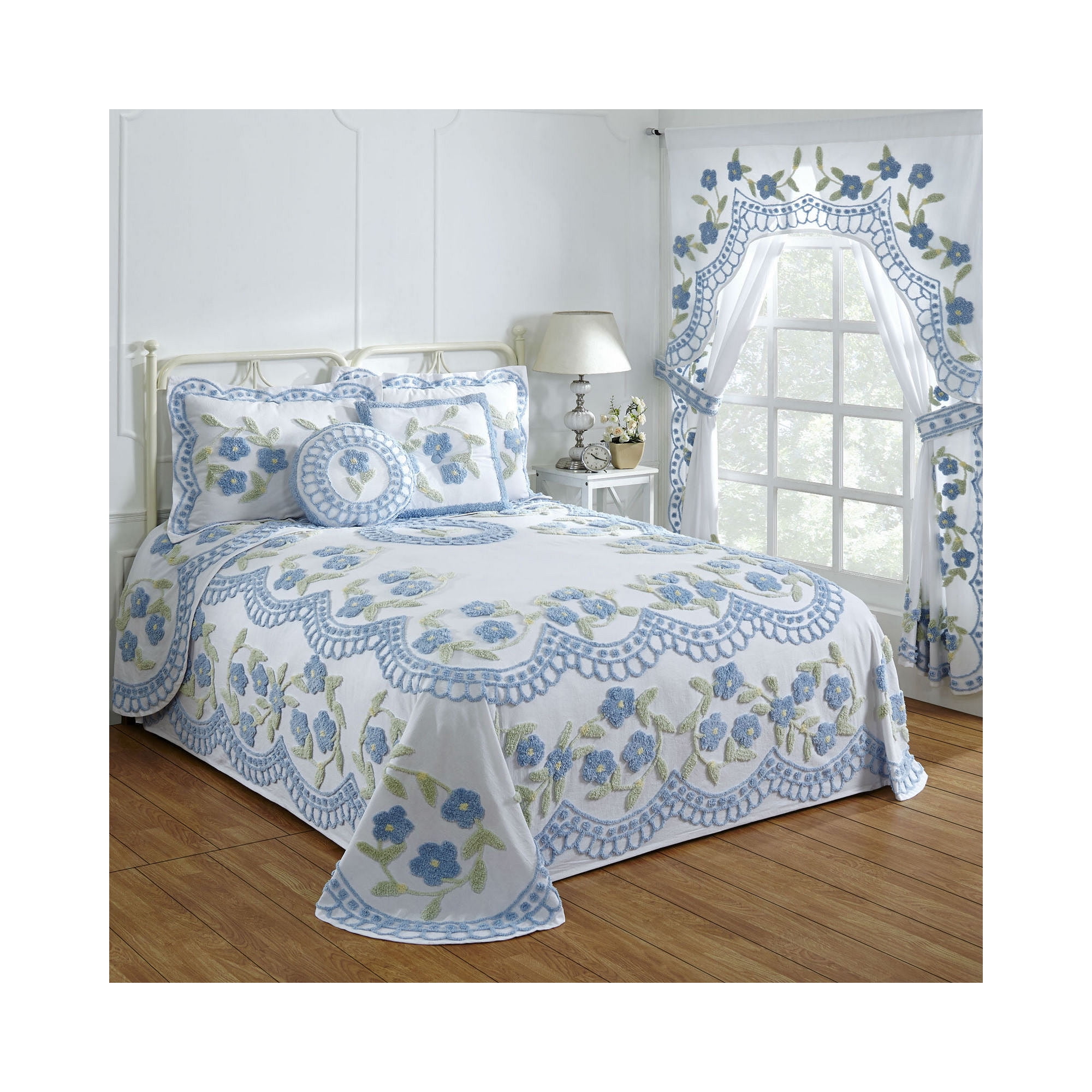 Better Trends 118" x 118" Bedspread For King Size Bed 100% Cotton Soft ...
