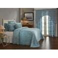 thumbnail image 1 of Better Trends 3 Piece Chenille Bedspread Set for Queen Bedspread 100% Cotton Lightweight Bedspread for all Season Wedding Ring Collection - Blue, 1 of 5