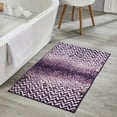 thumbnail image 1 of Better Trends Bath Rug 24” x 40” Bathroom Rug Mat Non-Slip Micro Polyester Bath Rugs for Bathroom Floor, Shower, Tub, Toilet Casablanca Collection - (Purple), 1 of 5
