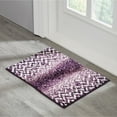 thumbnail image 1 of Better Trends Bath Rug 17” x 24” Bathroom Rug Mat Non-Slip Micro Polyester Bath Rugs for Bathroom Floor, Shower, Tub, Toilet Casablanca Collection - (Purple), 1 of 5