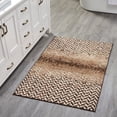 thumbnail image 1 of Better Trends Bath Rug 30” x 50” Bathroom Rug Mat Non-Slip Micro Polyester Bath Rugs for Bathroom Floor, Shower, Tub, Toilet Casablanca Collection - (Brown), 1 of 5
