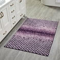 thumbnail image 1 of Better Trends Bath Rug 30” x 50” Bathroom Rug Mat Non-Slip Micro Polyester Bath Rugs for Bathroom Floor, Shower, Tub, Toilet Casablanca Collection - (Purple), 1 of 5