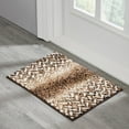 thumbnail image 1 of Better Trends Bath Rug Set 2 Piece Bath Mat Non Slip Micro Polyester Bathroom Floor Set, Shower, Tub, Casablanca Collection – (Brown), 1 of 6